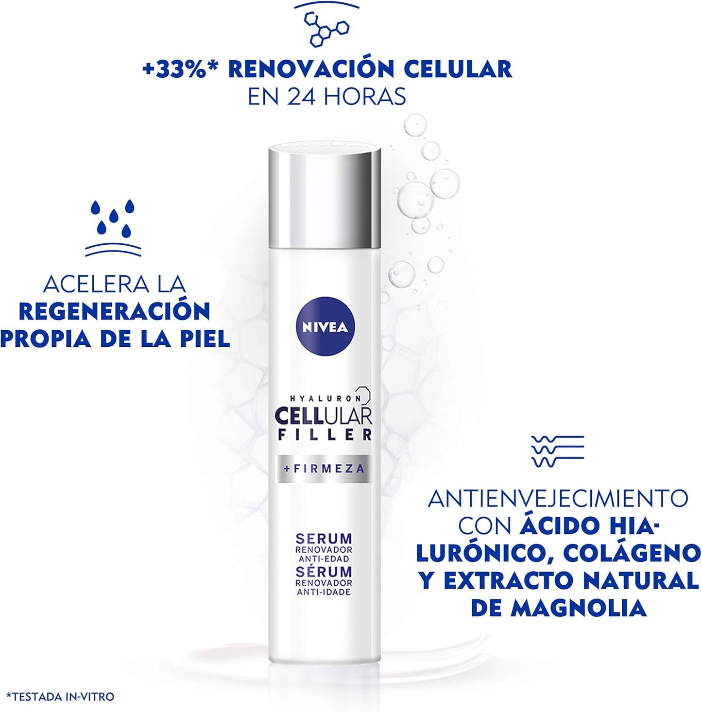NIVEA Hyaluron Cellular Filler Serum Renovador Antiedad
