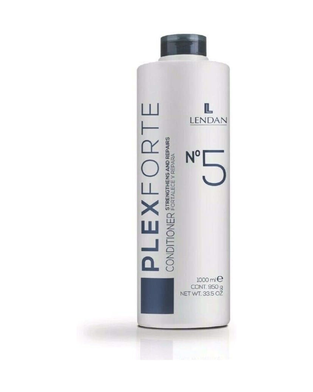 LENDAN - Plex Forte Nº5 Conditioner Acondicionador en Crema 1000 ml - Cabello Dañado y Tratado - con Tecnología Plexforte - Reduce la Rotura y Devuelve la Fuerza - Aporta Brillo, Suavidad y Antifrizz