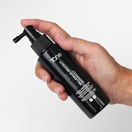 TAHE - Millenium Protect Spray Protector Térmico 230º 100ml - Escudo contra el Calor de Plancha y Secador, Antihumedad - Brillo y Cabello Manejable
