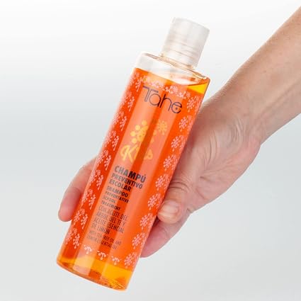 TAHE - Kids Protect 2-Phase Champú Infantil Preventivo de Piojos con Aceite Árbol del Té 300 ml - Protege del Contagio Escolar - Desenreda e Hidrata
