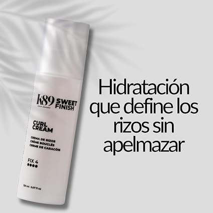 K89 - Sweet Finish Curl Cream Crema de Rizos Fijación 4 150 ml - Define Rizos y Ondas sin Rigidez - Hidratación y Control del Frizz