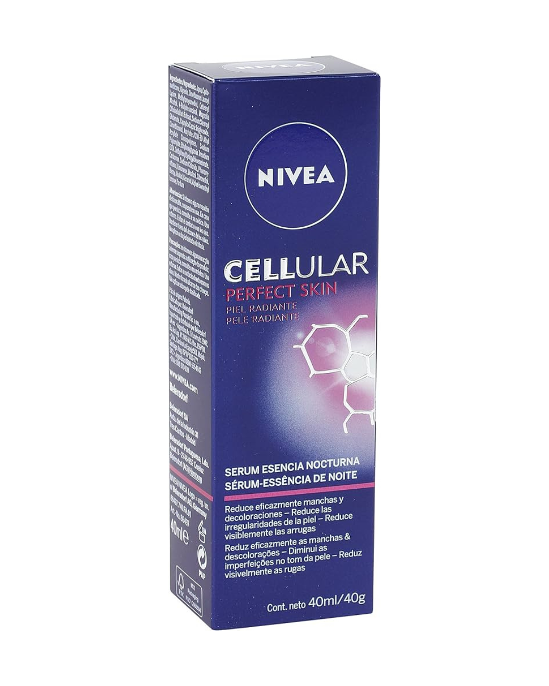 NIVEA Cellular Perfect Skin Serum Esencia Nocturna, sérum de noche, sérum antimanchas, sérum facial antiedad para reducir las arrugas y las decoloraciones