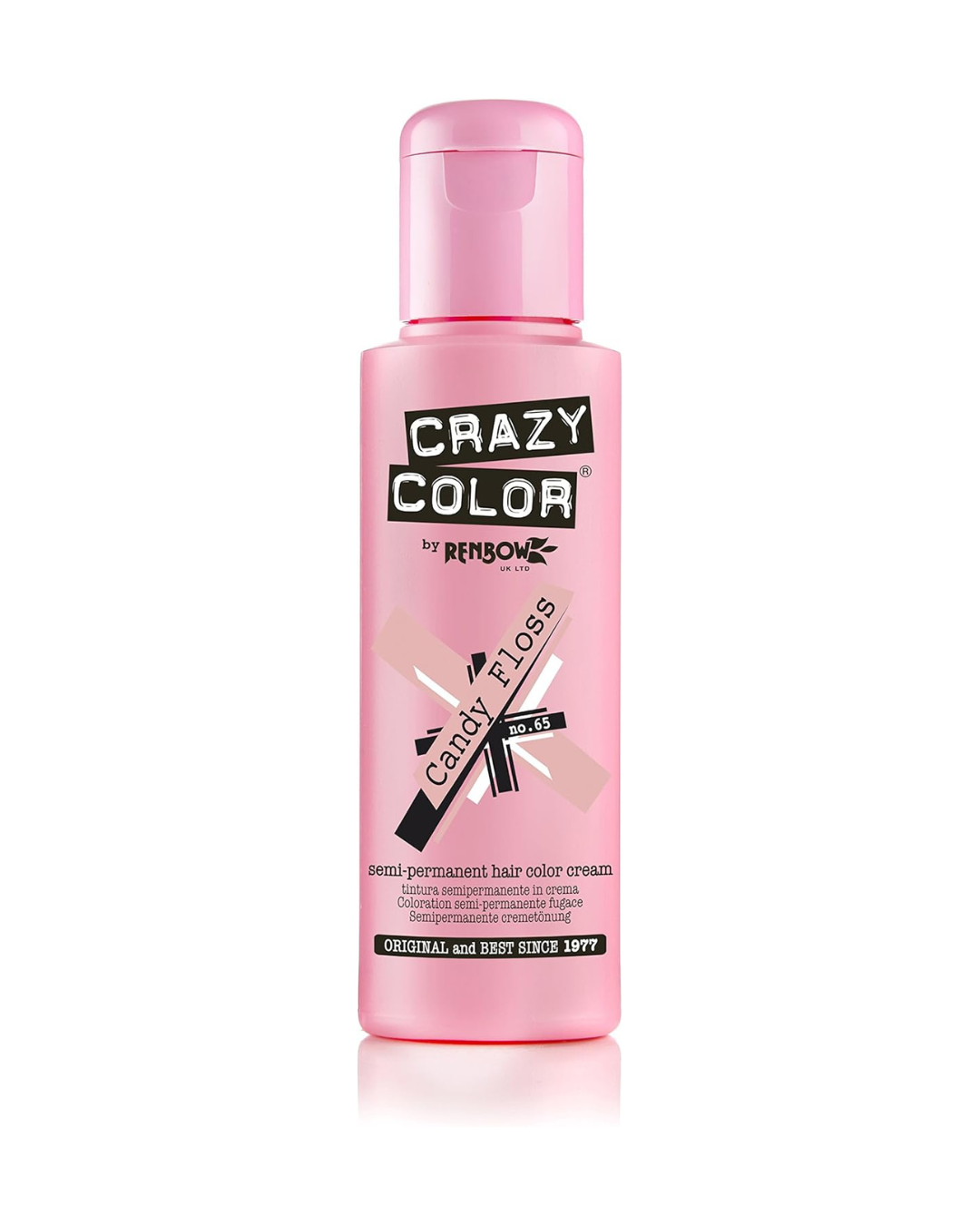 Crazy Color Candy Floss no 65, 100ml - Crema colorante Rosa brillante