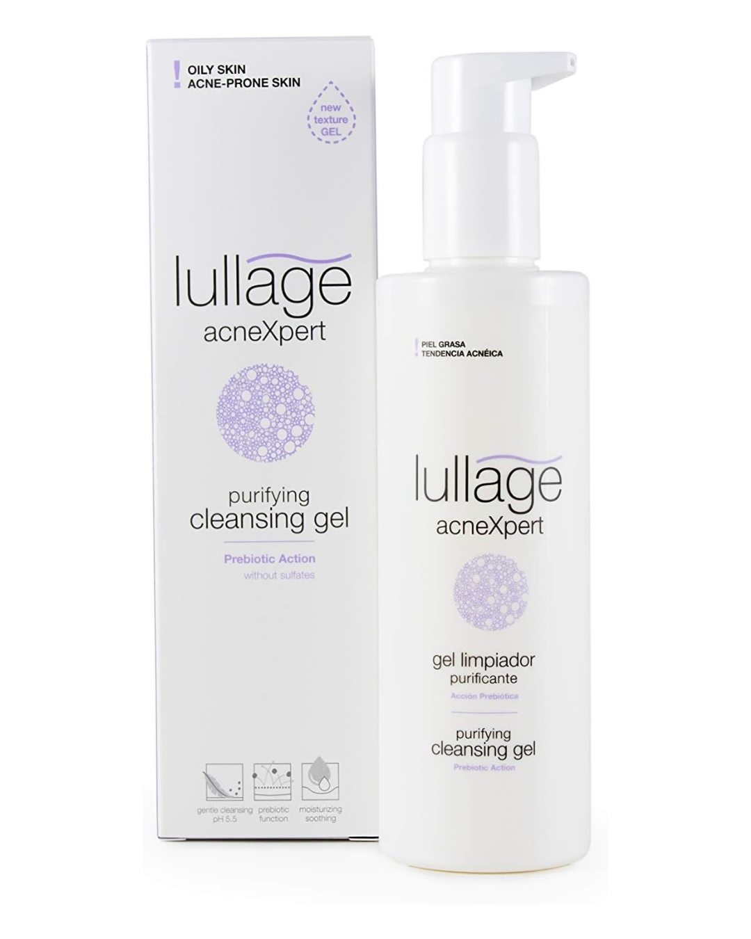 Lullage acneXpert Gel Limpiador Purificante para piel grasa