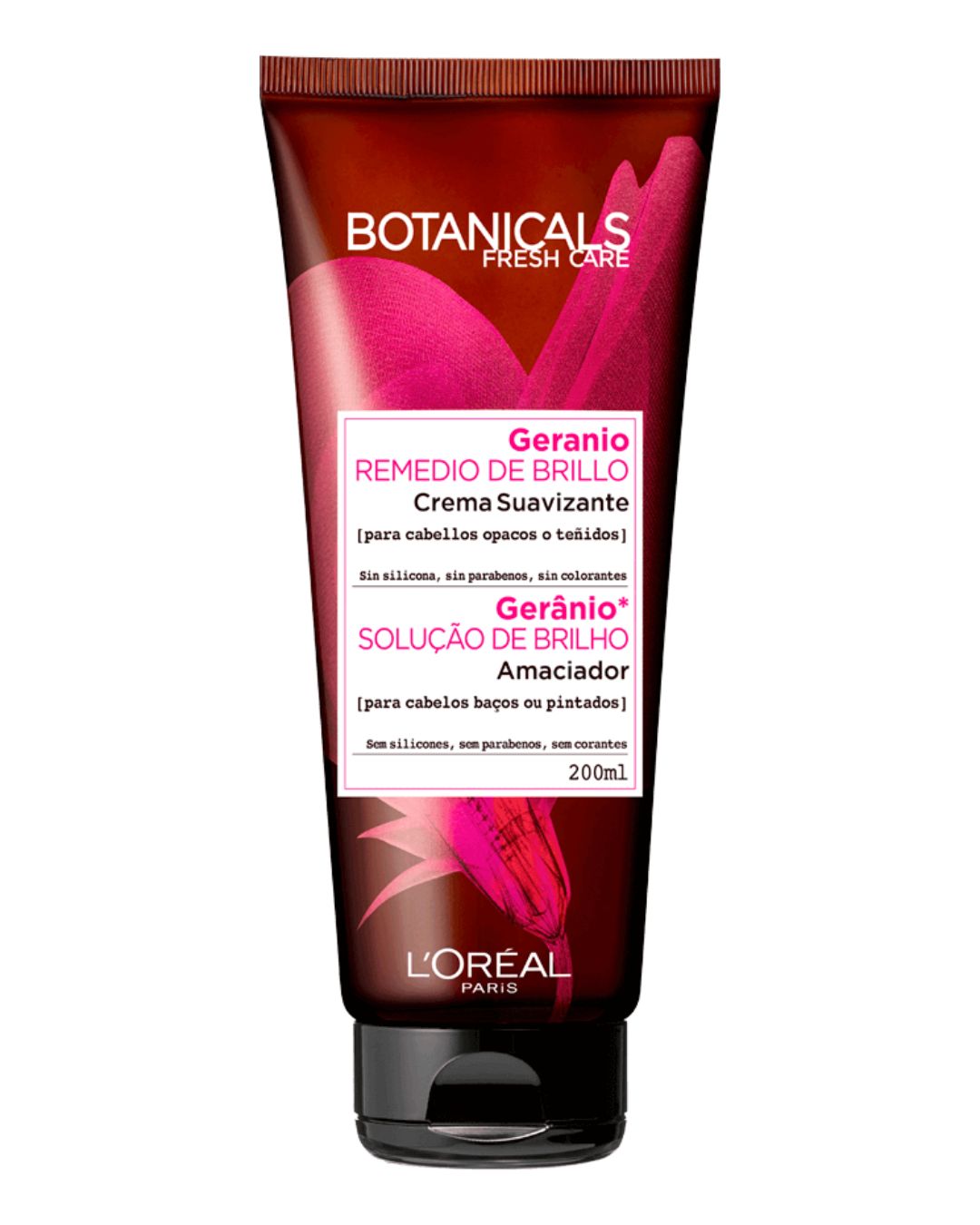 Crema suavizante remedio de brillo geranio - Botanicals 200ml