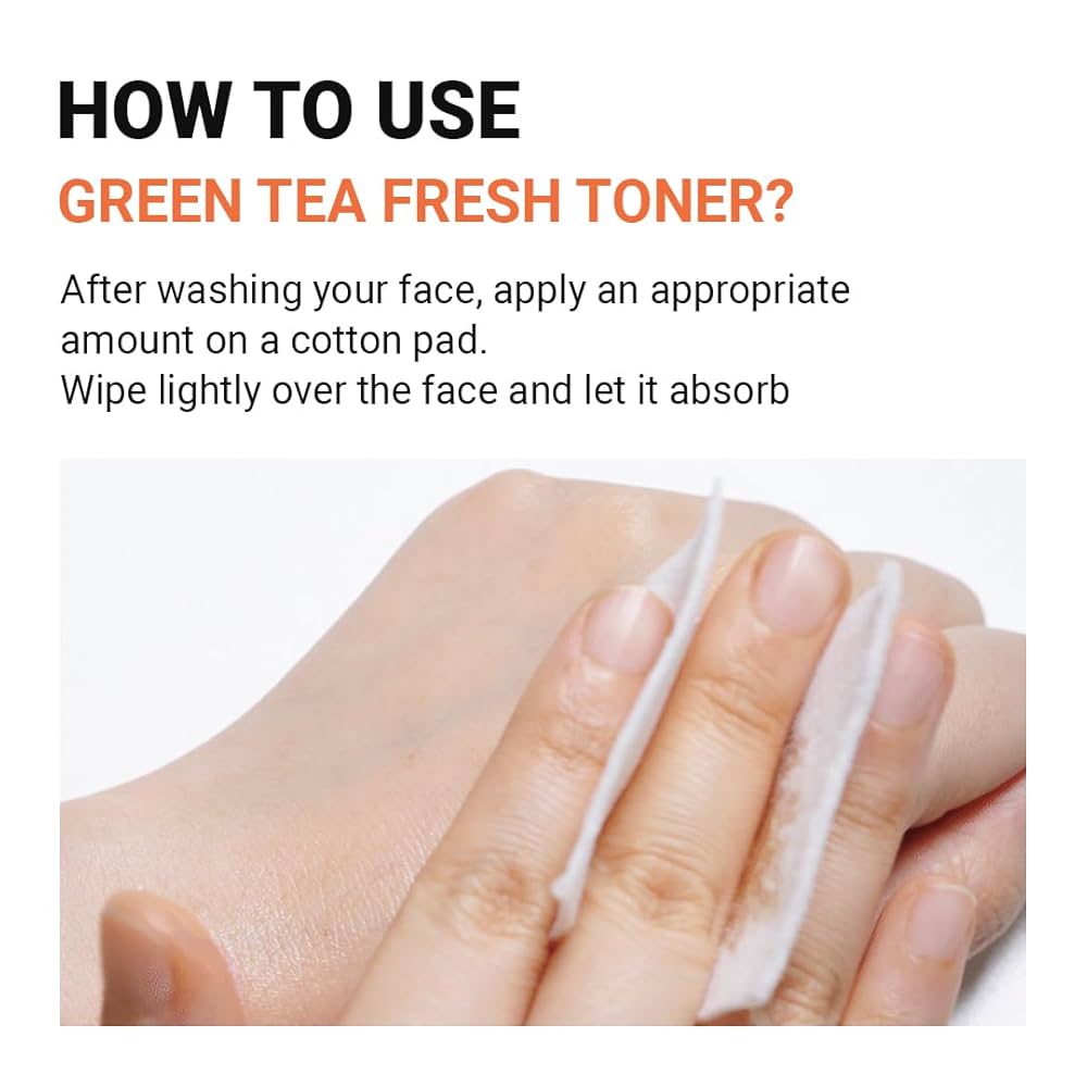 ISNTREE Green Tea Fresh Toner – tónico facial equilibrante con 80 % de extracto de té verde de la isla Jeju