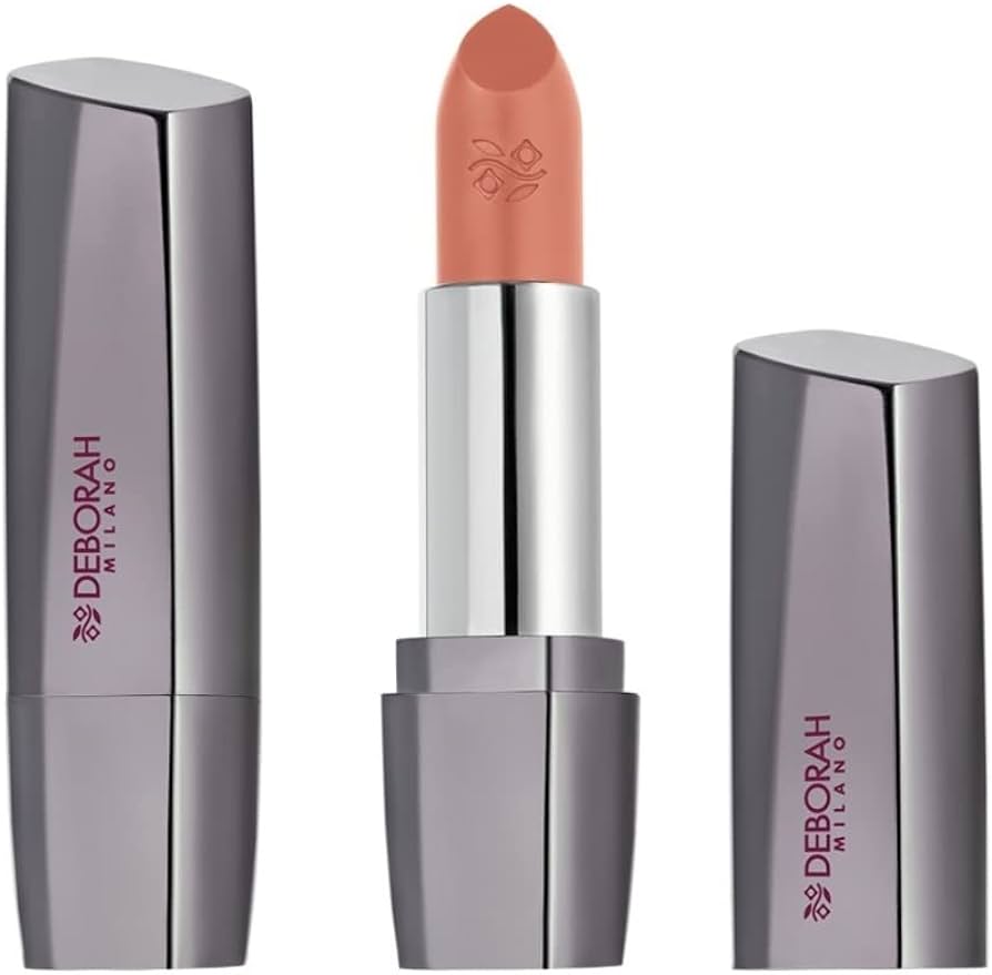 Deborah Milano Red Long Lasting Lipstick – Pintalabios larga duración con aroma frutal