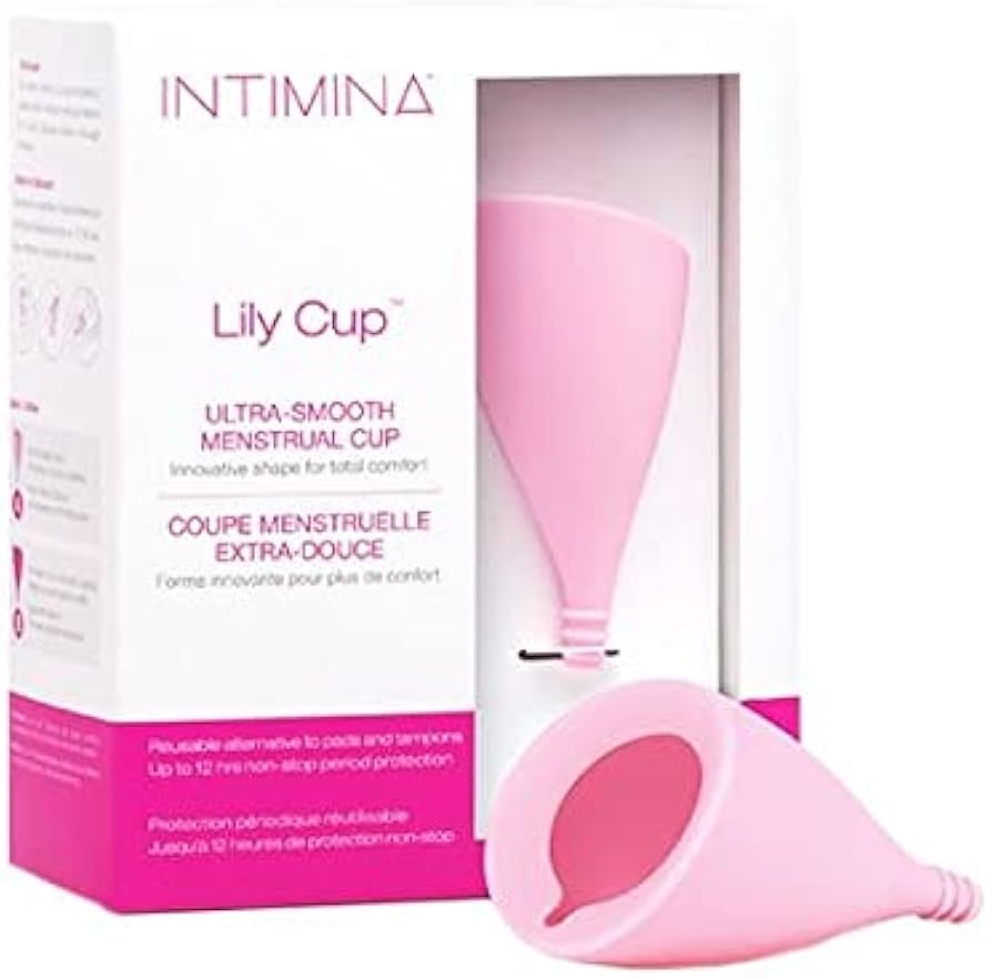 INTIMINA - Lily Cup, talla B y talla A: Copa Menstrual Fina para tus Reglas que Podrás Usar durante hasta 8 Horas