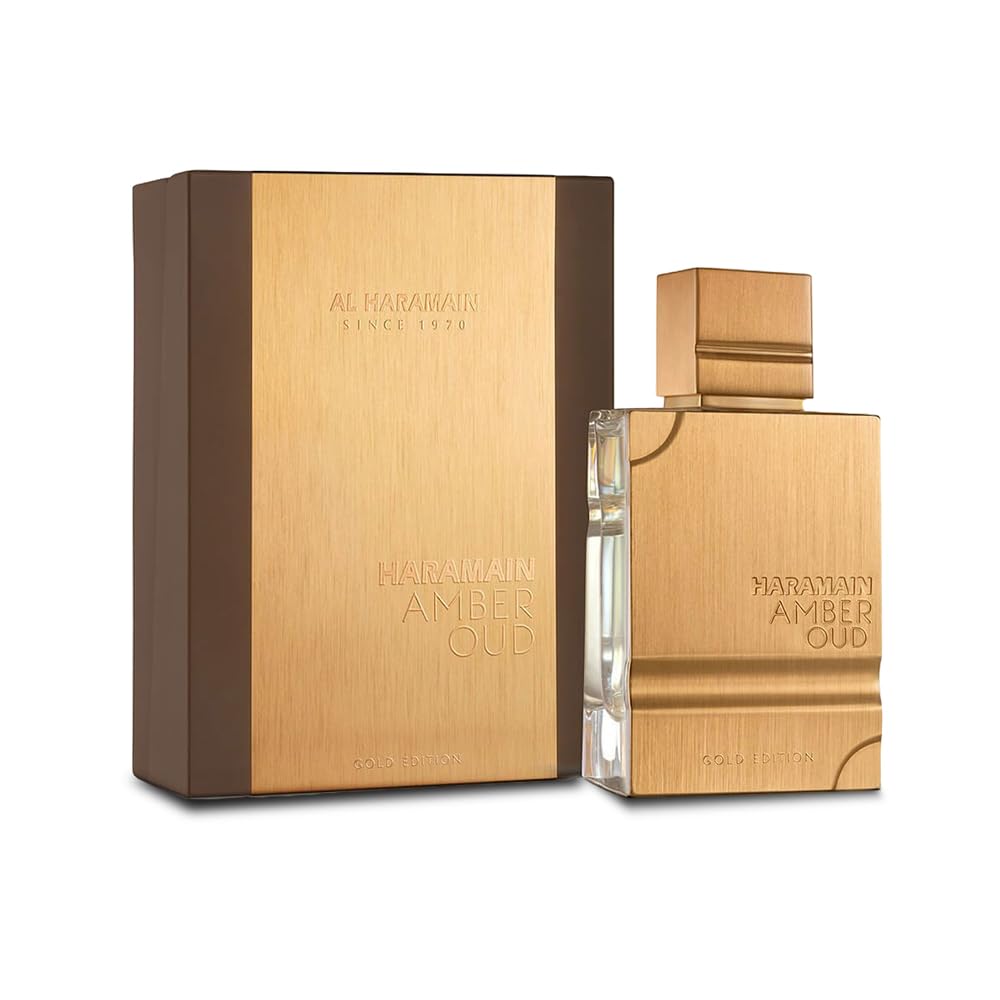 Al Haramain Amber Oud Gold Edition 60 ml | Eau de Parfum en spray unisex | Perfume árabe de larga duración para mujer | Aroma de lujo con ámbar y oud | Fragancia afrutada fresca | Perfumes de los EAU