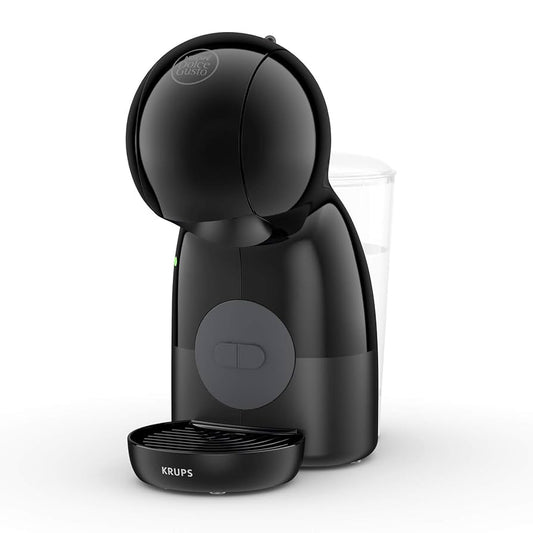 Krups Nescafé Dolce Gusto Piccolo XS - Cafetera cápsulas, 1500 W potencia, depósito de 0.8 L, monodosis multibebidas frías y calientes, manual, compacta, negro y gris