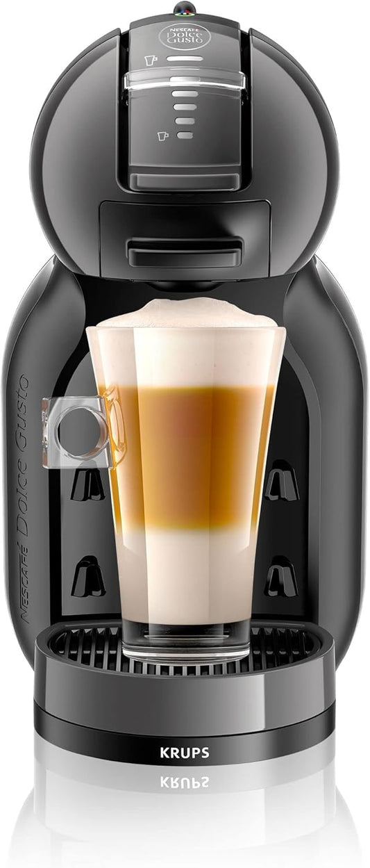 Krups Nescafé Dolce Gusto Mini Me Cafetera, capacidad 0.8 L, bebidas frías o calientes, Play&Select, Thermoblock, 35 tipos café, Negra, KP1238