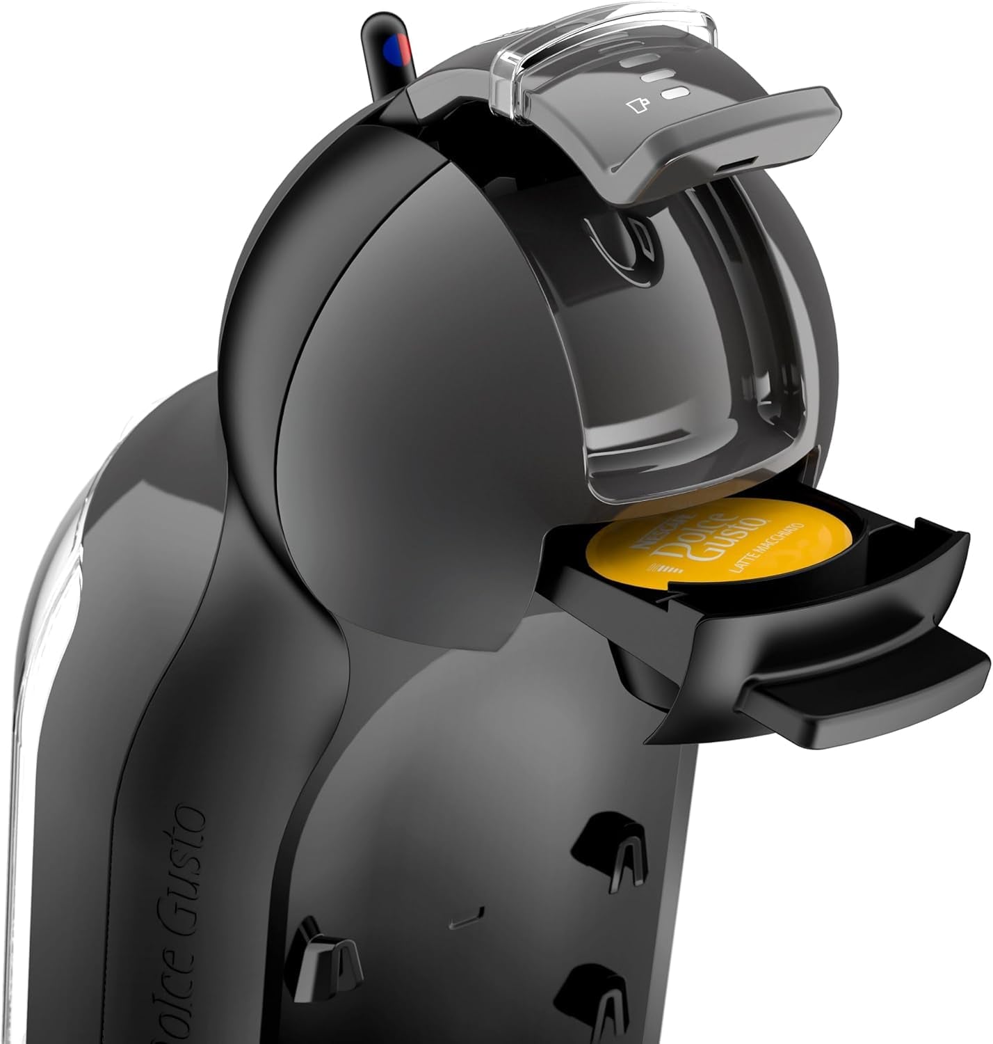 Krups Nescafé Dolce Gusto Mini Me Cafetera, capacidad 0.8 L, bebidas frías o calientes, Play&Select, Thermoblock, 35 tipos café, Negra, KP1238