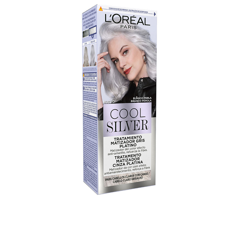 L'ORÉAL PARIS - Cabello - COOL SILVER tratamiento matizador gris platino / (3 variantes)
