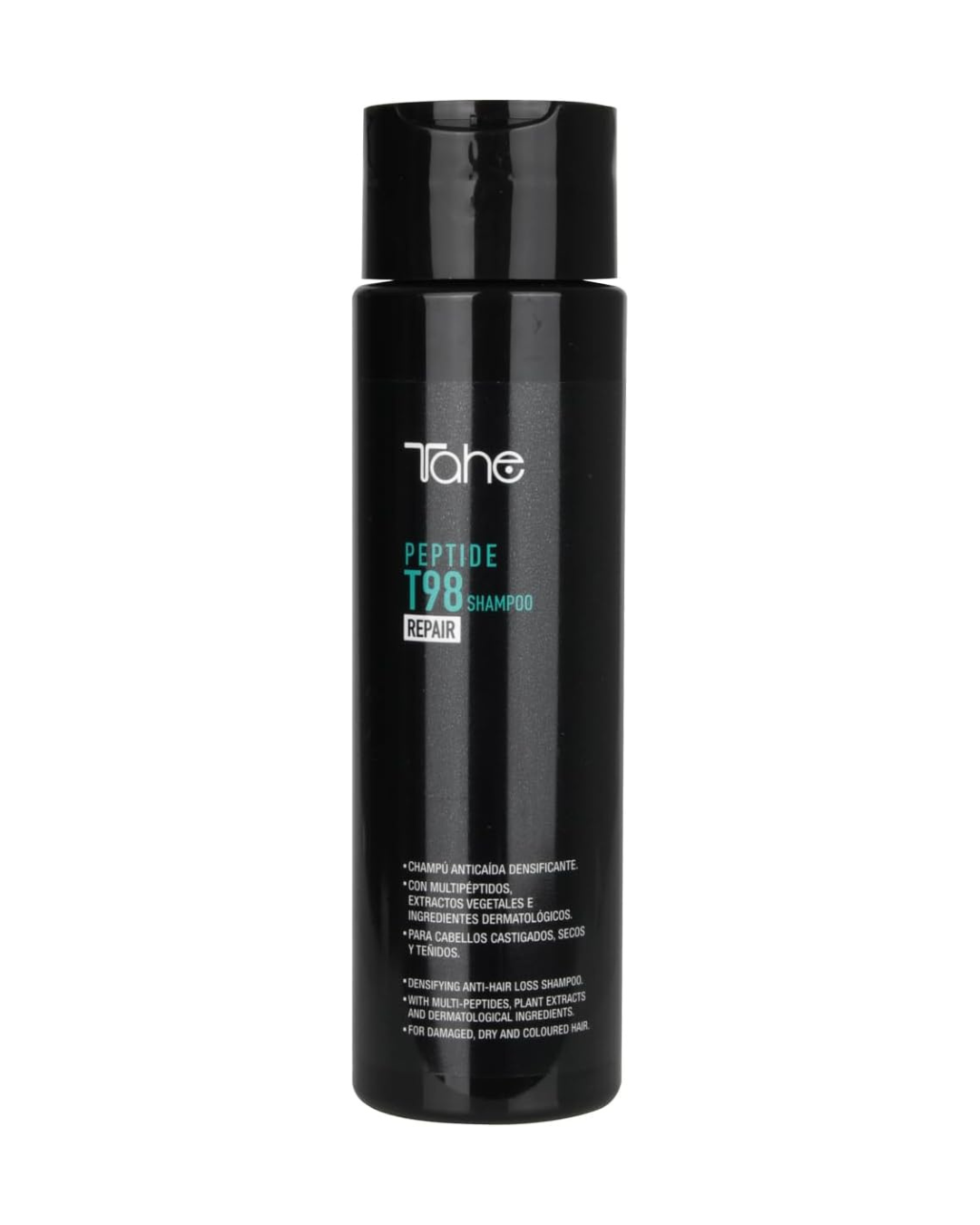 Tahe Peptide T98 – Champú Anticaída Reparador Densificante con Multipéptidos y Extractos Vegetales (300 ml)
