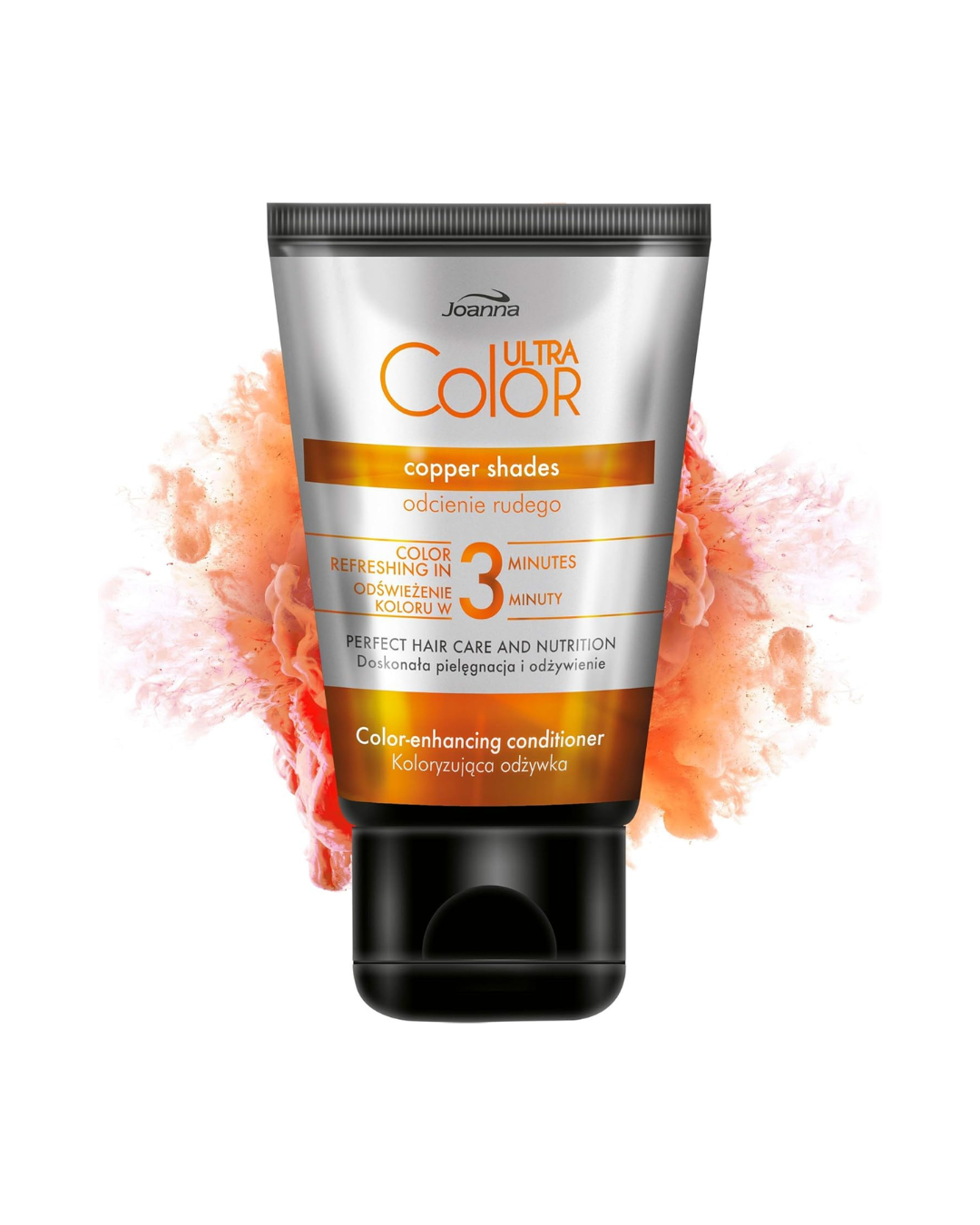 Joanna Ultra Color – Acondicionador protector del color para pelo rojo y cobrizo (100 ml) | Refresca e intensifica el tono en 3 minutos