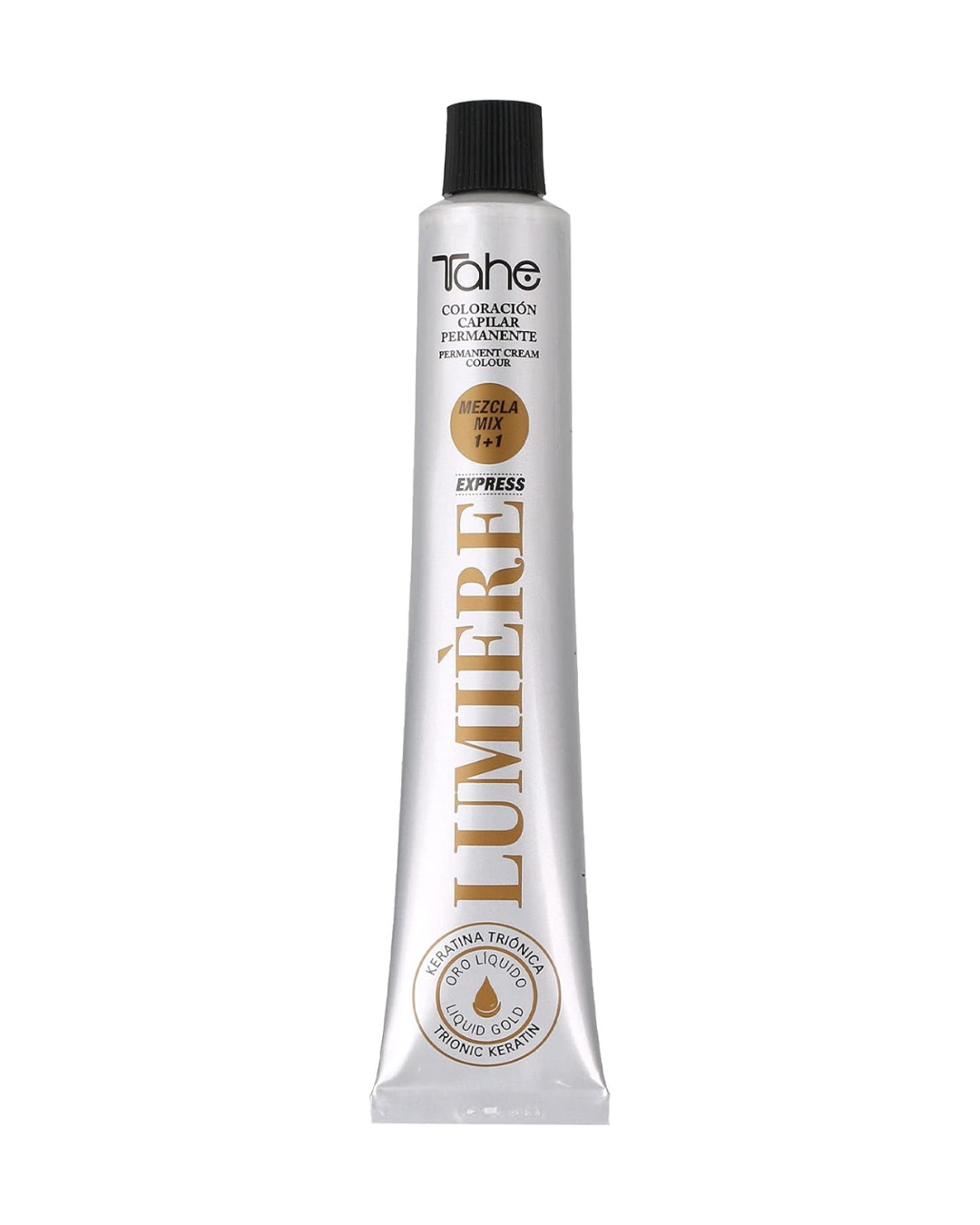 Tahe Lumière Express – Tinte de Cabello Profesional Permanente (100 ml) | Color intenso, brillo espejo y cobertura total de canas