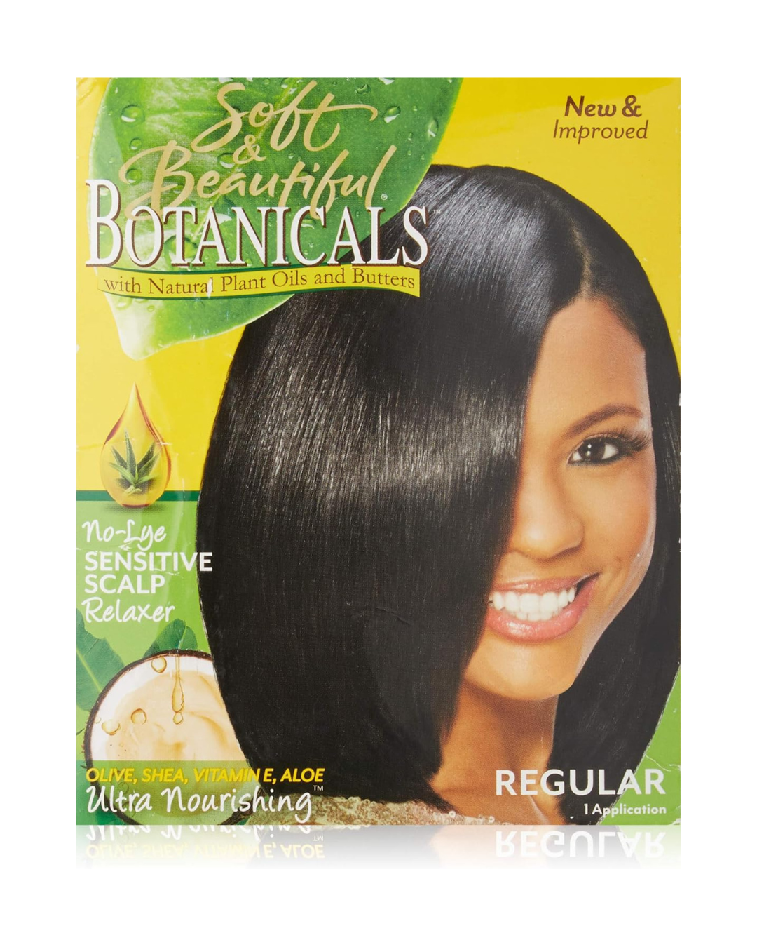 Soft & Beautiful Botanical Relaxer Kit Regular | Kit desrizante “botanical” para suavizar la textura y facilitar el peinado