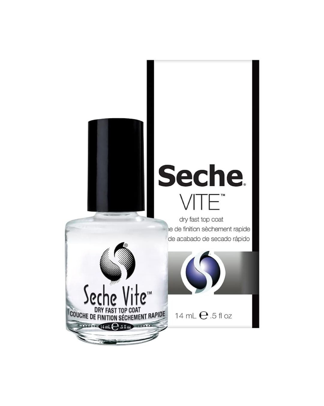 Seche Vite Dry Fast Top Coat Capa de Acabado de Secado Ultra Rápido para Uñas 14 m