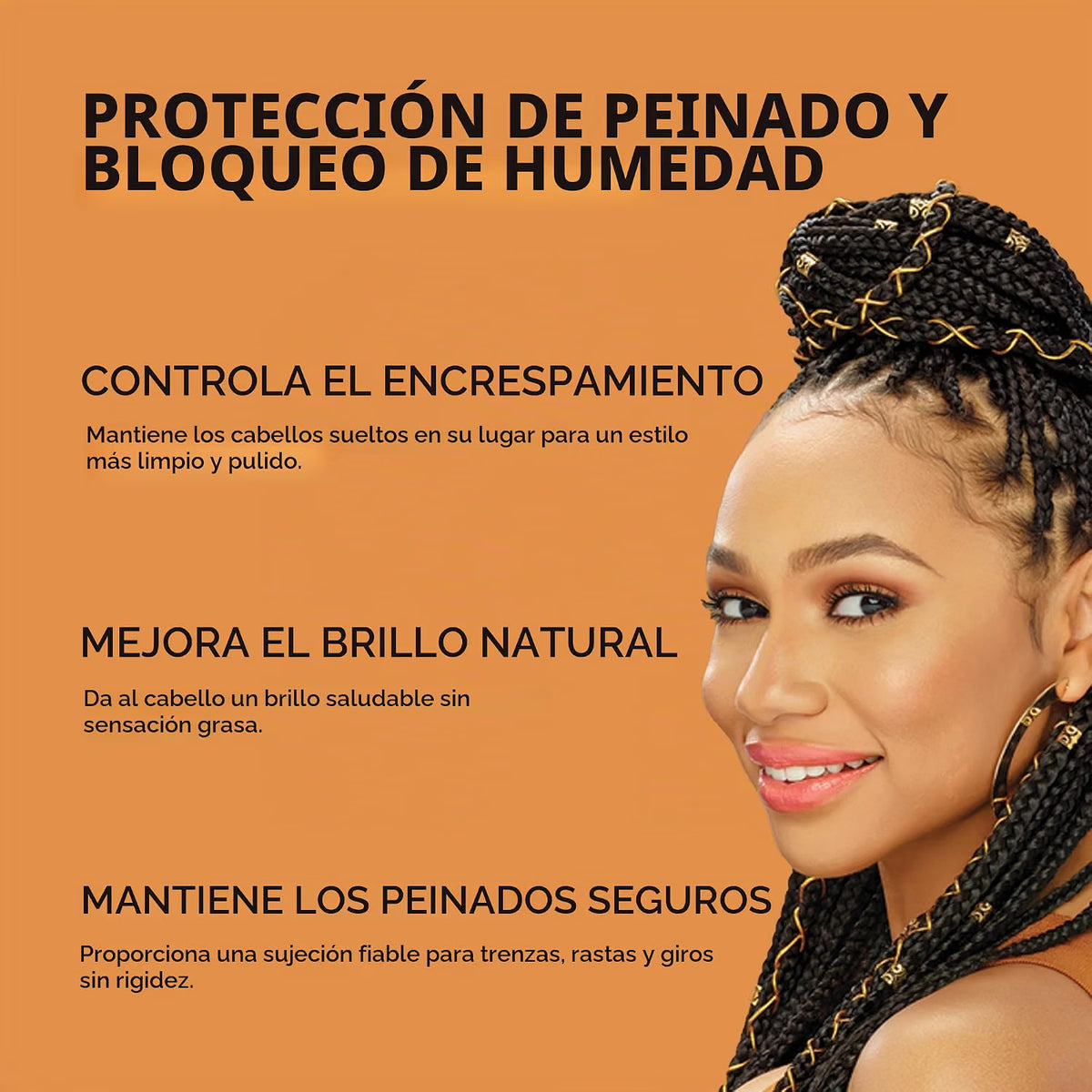 African Pride Black Castor Miracle Braid, Loc & Twist Gel 8 oz