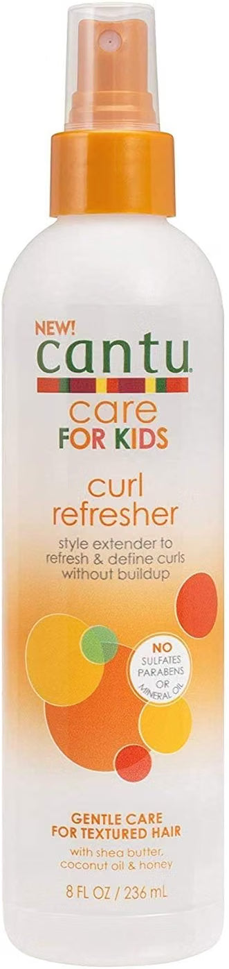 Cantu Kids Care Curl Refresher Spray (236 ml) - Spray refrescante para rizos infantiles: hidratación ligera, definición y menos enredos