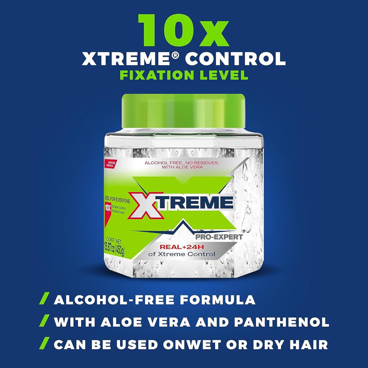 Wetline Xtreme Professional Gel de estilismo para líneWetline Xtreme Professional – Gel de estilismo Extra Hold (15.72 oz / 450 g aprox.) | Fijación extra fuerte para definición duradera sin frizza húmeda de agarre extra, 15.72 onzas