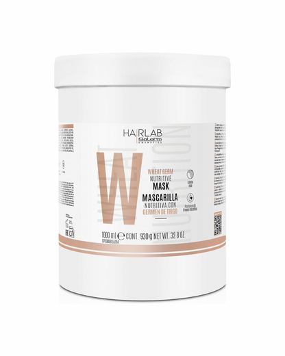 SALERM - Mascarilla Germen de Trigo Nutritiva 1000 ml - Desenreda y Repara el Cabello Teñido, Decolorado o con Permanente - Efecto Inmediato