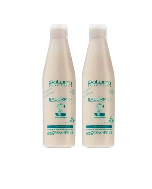 Salerm 21 Acondicionador Instantáneo Sin Aclarado Silk Protein con Proteína de Seda y Provitamina B5 250 ml