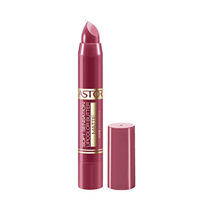 Astor - Soft Sensation Lipcolor Butter Mate – Barra de Labios Hidratante, Mate y Color 3 en 1