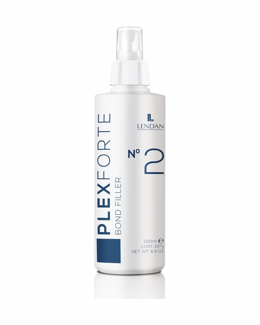 LENDAN - Plex Forte Nº2 Bond Filler Tratamiento Reparador sin Aclarado 200 ml - Cabello Dañado - Fortalece, Nutre y Repara - Preserva el Color y Protector Térmico
