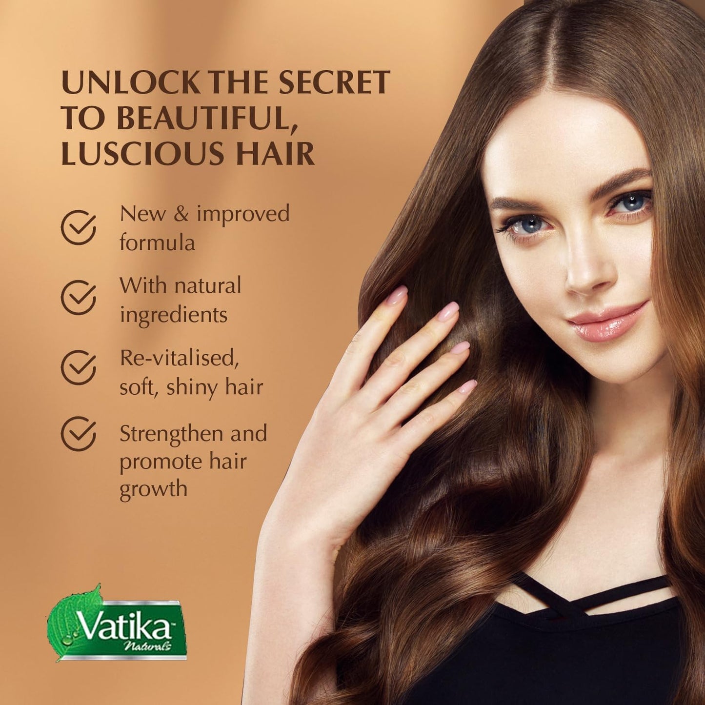 Dabur - Vatika Naturals Egg Protein Hair Mask Multivitamin 500 g - Mascarilla capilar nutritiva con proteínas para fortalecer y revitalizar el cabello