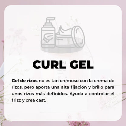 K89 - Curly Hair Curl Gel Definidor de Rizos con Aceite de Argán 500 ml - Alta Fijación y Efecto Cast 48 h - Método Curly, Sin Siliconas ni Sulfatos