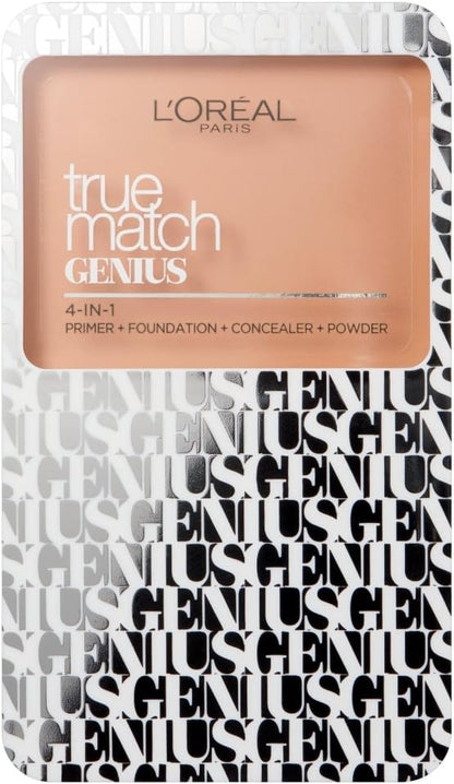 L’Oréal Paris True Match Polvo 4 in 1 (primer, base de maquillaje, corrector y polvo compacto)