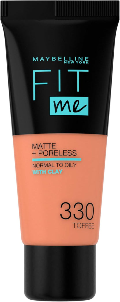 Maybelline New York Fit Me! Mate y Afinaporos Base de Maquillaje