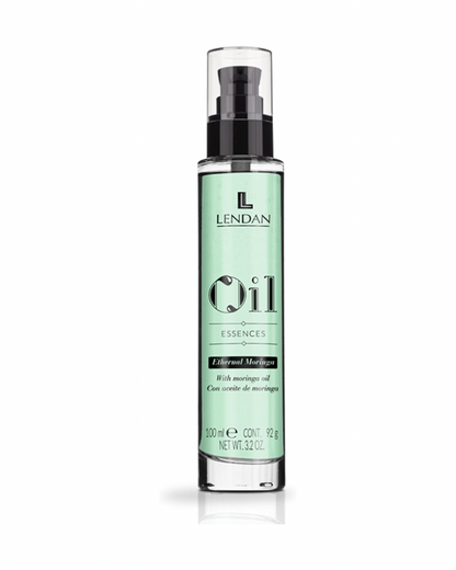 LENDAN - Oil Essences Ethernal Moringa Aceite Capilar 100ml - Sella las Puntas y Controla el Encrespamiento - Filtro UV, Brillo y Nutrición Profunda