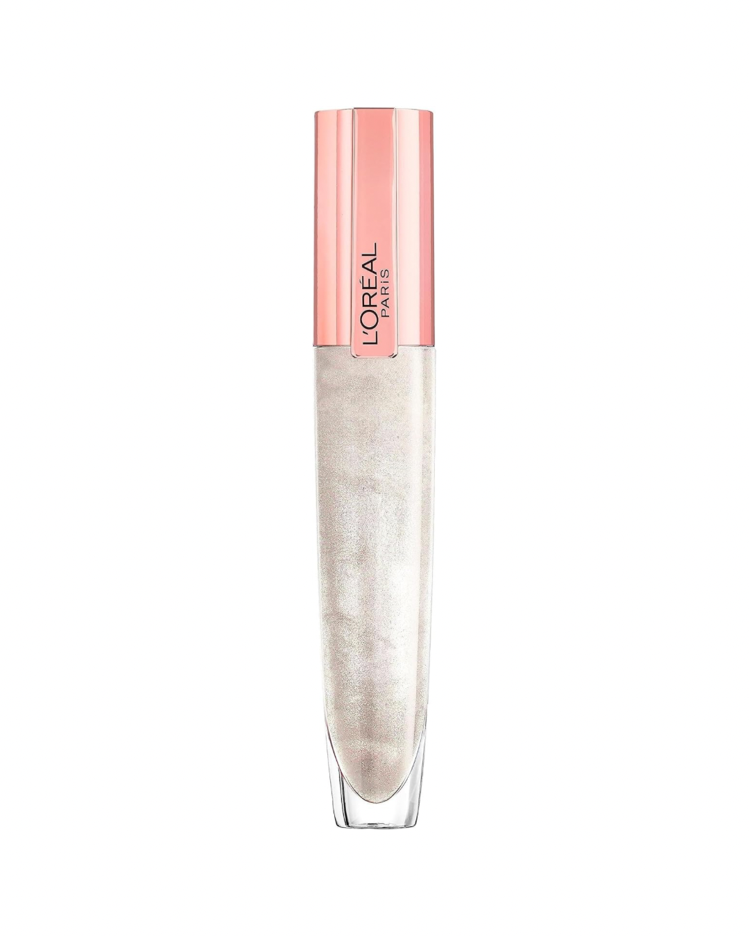 L'ORÉAL PARIS - Brilliant Signature Plump Brillo de Labios Efecto Volumen 400 Maximize Transparente 7 ml - con Ácido Hialurónico y Colágeno - Labios Rellenos e Hidratados - Alto Brillo de Larga Duración