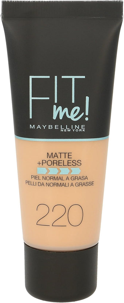 Maybelline New York Fit Me! Mate y Afinaporos Base de Maquillaje