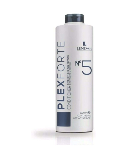 LENDAN - Plex Forte Nº5 Conditioner Acondicionador en Crema 1000 ml - Reduce la Rotura y Devuelve la Fuerza - Brillo y Suavidad sin Apelmazar
