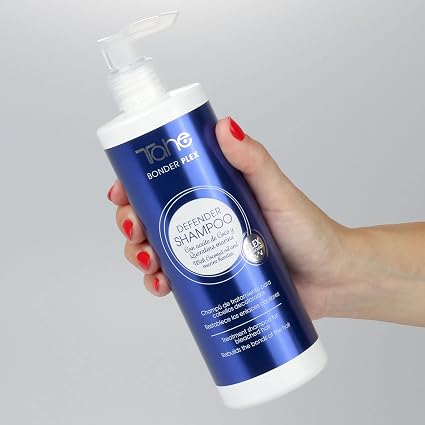 TAHE - Bonder Plex Champú Defender Decolorados con Aceite de Coco y Queratina Marina 400ml - Matizador Antiamarillo y Reconstructor de Enlaces