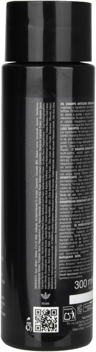 TAHE - Peptide T98 Repair Champú Anticaída Reparador Densificante con Multipéptidos 300 ml - Repara la Fibra y Aumenta la Densidad - Cabello Dañado