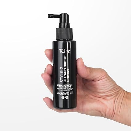 TAHE - Millenium Protect Spray Protector Térmico 230º 100ml - Escudo contra el Calor de Plancha y Secador, Antihumedad - Brillo y Cabello Manejable