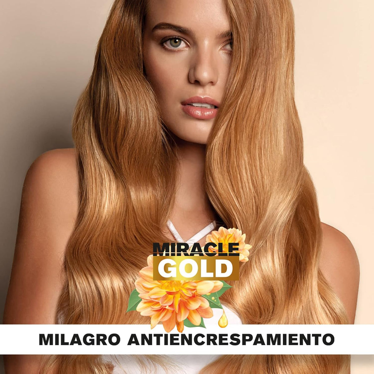 TAHE - Miracle Gold Crema de Peinado Antiencrespamiento con Queratina Argán y Manzanilla 100ml - Doma el Cabello Rebelde y el Frizz - Sin Aclarado