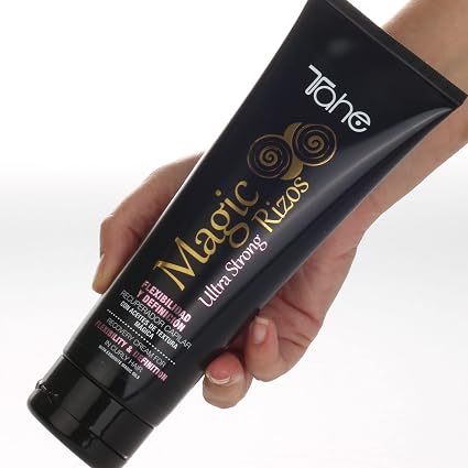 TAHE - Magic Rizos Crema Recuperadora de Rizos Fijación Ultra Strong 250 ml - Máxima Definición sin Aclarado hasta 48 h - Rizo Grueso y Rebelde