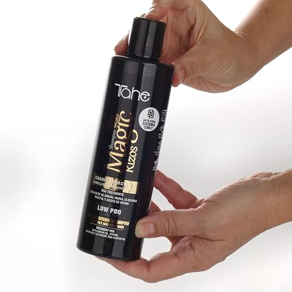 TAHE - Magic Rizos Champú Hidratante Low Poo Uso Frecuente 300 ml - Limpia y Revitaliza el Rizo sin Resecar - Método Curly, Rizados y Ondulados