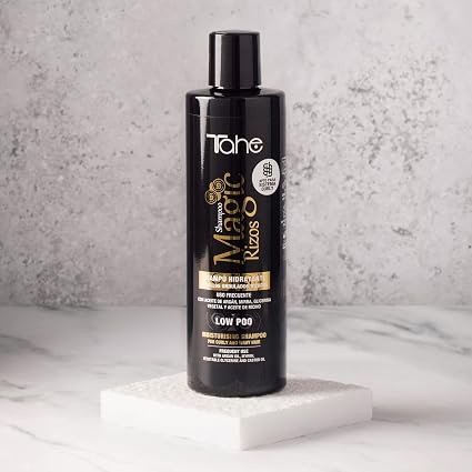 TAHE - Magic Rizos Champú Hidratante Low Poo Uso Frecuente 300 ml - Limpia y Revitaliza el Rizo sin Resecar - Método Curly, Rizados y Ondulados