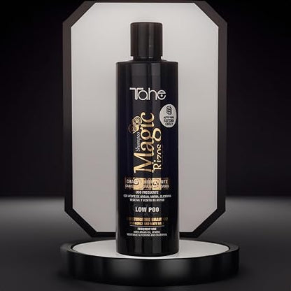 TAHE - Magic Rizos Champú Hidratante Low Poo Uso Frecuente 300 ml - Limpia y Revitaliza el Rizo sin Resecar - Método Curly, Rizados y Ondulados