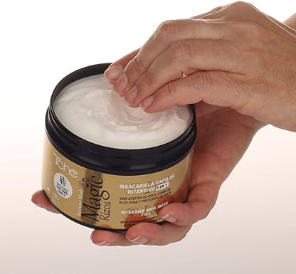 TAHE - Magic Rizos Mascarilla Intensiva 3 en 1 Método Curly 300 y 700 ml - Hidrata, Define y Controla el Frizz - Acondicionador y Leave-in