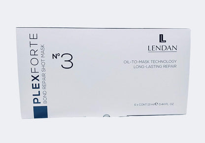 LENDAN - Plex Forte Nº3 Bond Repair Shot Mask Oil to Mask Ampollas Reparadoras 6x13ml - Reparación Instantánea Dura hasta 10 Lavados - Cabello Dañado