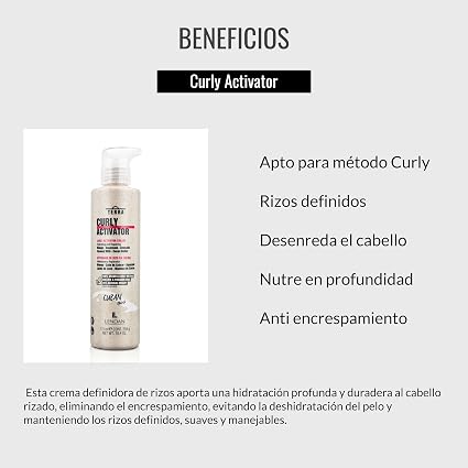 LENDAN - Terra Curly Activator Activador de Rizos en Crema sin Aclarado 275 ml - Método Curly, Define sin Apelmazar - Mango, Aguacate y Cacao