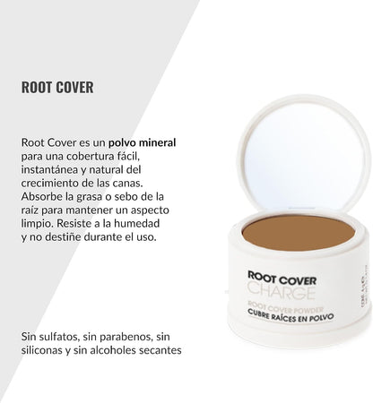 LENDAN - Root Cover Charge Cubre Raíces y Canas en Polvo Mineral Rubio 4 g - Cobertura Instantánea que Resiste la Humedad - Hasta 70 Aplicaciones