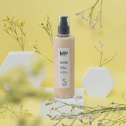 K89 - Professional Curly Hair Curl Cream Crema Definidora de Rizos con Aceite de Argán 250 ml - Define Rizos y Ondas sin Rigidez - Método Curly